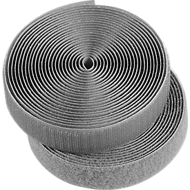 HellermannTyton klittenband, b 12 x l 1000 mm, grijs