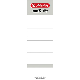 herlitz nature rugetiket, rugbreedte 80 mm, zelfklevend, 10 stuks