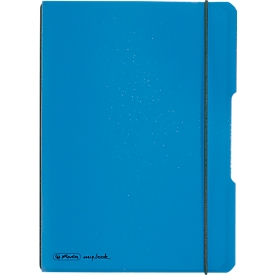 Herlitz notitieboekje my.book, formaat A5, kunststof, 40 geruite vellen, blauw