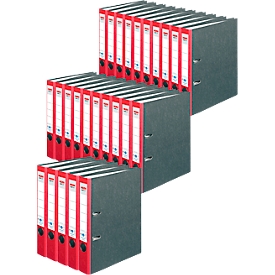 herlitz Ordner maX.file nature, DIN A4, Rückenbreite 50 mm, 25 Stück, rot