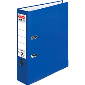 herlitz ordner maX.file protect, A4, rugbreedte 80 mm, blauw