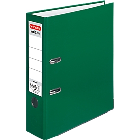 herlitz ordner maX.file protect, A4, rugbreedte 80 mm, groen