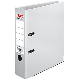 herlitz Ordner maX.file protect, DIN A4, Rückenbreite 80 mm, weiß