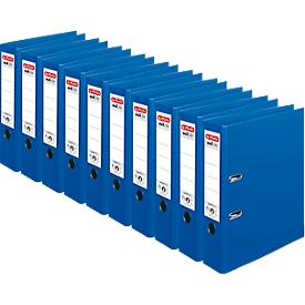 herlitz ordner maX.file protect plus, A4, rugbreedte 80 mm, 10 stuks, blauw