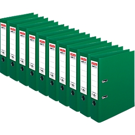 herlitz ordner maX.file protect plus, A4, rugbreedte 80 mm, 10 stuks, groen