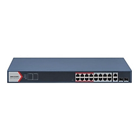 Hikvision DS-3E1318P-EI(B) - Switch - managed - 16 x 10/100 (PoE)
