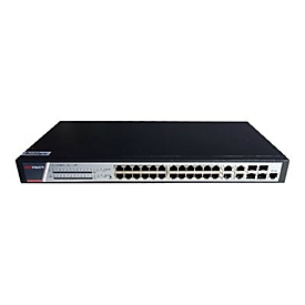 Hikvision Pro Series DS-3E2528P(B) - Switch - managed - 24 x 10/100/1000 (PoE+) + 4 x Combo Gigabit SFP/RJ-45 - an Rack montierbar - PoE+ (370 W)