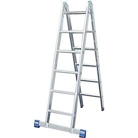 Hinged double ladder, 2 x 6 steps