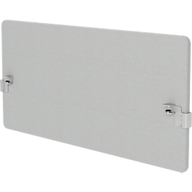 Hintertisch-Akustiktrennwand Omit Wall inkl. Adapter, 30 mm stark, B 800 x H 600 mm, hellgrau