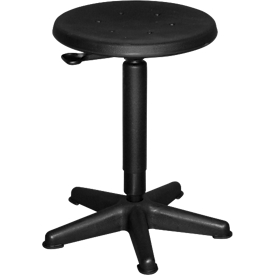 Hocker mit platzsparendem Fußkreuz, PU-S