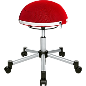 Hocker Sitness Half Ball, rot