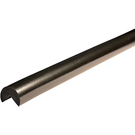Hoekbeschermprofiel type A +, 1 m/stuk, zwart