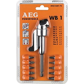 Hoekschroevendraaier WB-1 1/4 inch zeskant AEG
