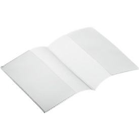 Hoesjes vaccinatiepaspoort duurzaam, voor vaccinatiepaspoorten vanaf 2008 &amp; nationale paspoorten tot februari 2017, insteekflappen links/rechts, B 195 x H 133 mm, folie, 10 stuks