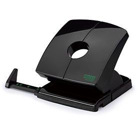 Hole punch Novus B230 re+new, 2 holes 80 mm, for 30 sheets, Stop rail + display, Full metal/recyclate