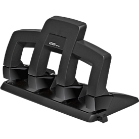Hole punch Rapid Supreme Press Less SP34, 4 punch holes 80 mm, for 30 sheets, black/anthracite