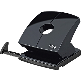 Hole punches Novus B 230, full metal device, high gloss top, up to 30 sheets, glossy black