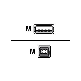 HONEYWELL 2m USB-A - USB-B - 2 m - USB A - USB B - USB 2.0 - Mâle/Mâle - Blanc