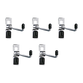 Hook with narrow base plate, ø 6 x D 50 mm, 5 pieces