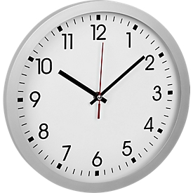 Horloge murale, Ø 300 mm, argenté
