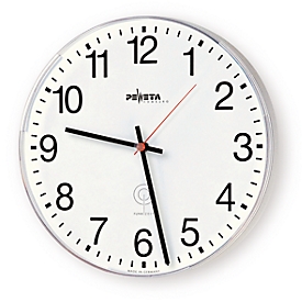 Horloge murale radio-pilotée, réseau 230 V, Ø 400 mm