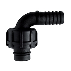 Hose connector for electric pumps CEMO Cematic Blue, DN 19, 90° angle