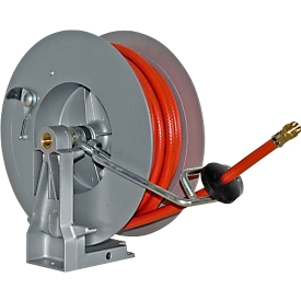 hose reel, automatic, for compressed air, length 10 m, cast aluminium