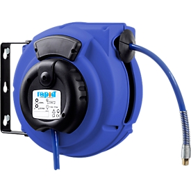 hose reel, automatic, for compressed air, length 8 m, plastic