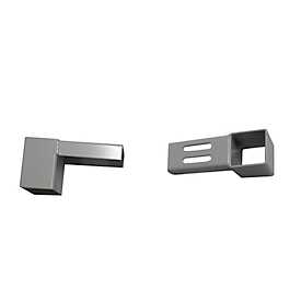 Houderset voor Treston geperforeerde panelen RL120, RL150 en RL180, staal lichtgrijs, 4 stuks