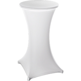 Housse pour table haute, Ø 700 mm, blanc