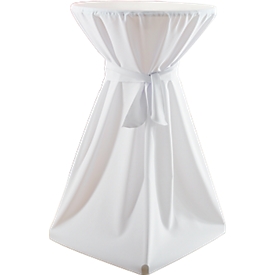 Housse pour table haute, blanc pour Ø 700 mm