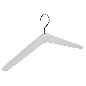 Houten kleerhanger Rudolf Weber KG Hout, hangerdikte 22 mm, draaibare haak, 4 stuks, wit