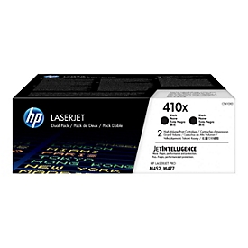 HP 410X - 2 - hoog rendement - zwart - origineel - LaserJet - tonercartridge (CF410XD)