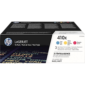 HP Color LaserJet 410X (CF252XM) Toner, cyan+ magenta + gelb SET, original