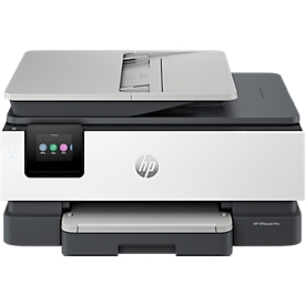 HP OfficeJet Pro 8122e Imprimante à jet d'encre tout-en-un, 1200 ppp, écran tactile 2,7 pouces, Wi-Fi/LAN bibande, USB 2.0, blanc