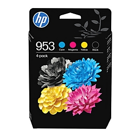 HP Original-Druckerpatronen 953 Multipack CMYK, 4er-Pack, ca. 900/630 Seiten