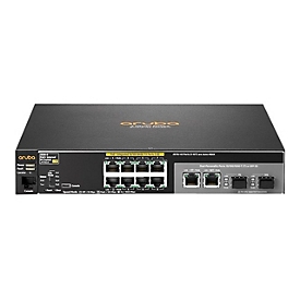 HPE Aruba 2530-8-PoE+ - Switch - managed - 8 x 10/100 + 2 x Gigabit SFP + 2 x 10/100/1000 - Desktop, an Rack montierbar, wandmontierbar - PoE+