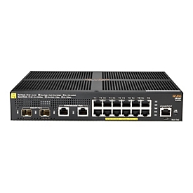 HPE Aruba 2930F 12G PoE+ 2G/2SFP+ - Switch - L3 - managed - 12 x 10/100/1000 (PoE+)
