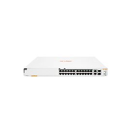 HPE Networking Aruba Instant On 1960 24G 20p Class4 4p Class6 PoE 2XGT 2SFP+ 370W - Géré - L2+ - Gigabit Ethernet (10/100/1000) - Connexion Ethernet - supportant l'alimentation via ce port (PoE) - Grille de montage - 1U