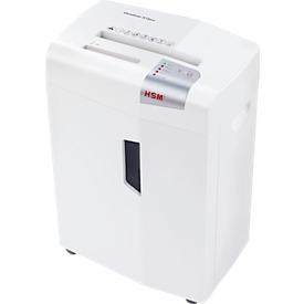 HSM shredstar X12pro document shredder, separate CD cutter, security level 5, particle cut 2 x 15 mm, 12 sheets, white