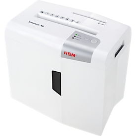 HSM shredstar X8 document shredder, security level 4, particle cut 4.5 x 30 mm, 8 sheets, white
