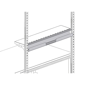 Hüdig+Rocholz Kabelkanal System Flex, zur Montage am Ablageboden, 800 mm
