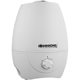 Humidificateur d'air BILBAO, 30 W, pulvérisation 360° jusqu'à 25 m³, 0,35 l/h, l. 230 x P 230 x H 310 mm