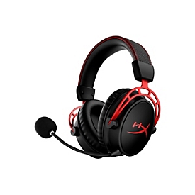 HyperX Cloud Alpha - Headset - ohrumschließend - 2,4 GHz - kabellos - Schwarz, Rot