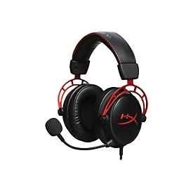 HyperX Cloud Alpha - Headset - ohrumschließend - kabelgebunden - 3,5 mm Stecker - Schwarz