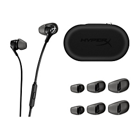 HyperX Cloud Earbuds II - Ohrhörer mit Mikrofon - im Ohr - kabelgebunden - 3,5 mm Stecker - Schwarz