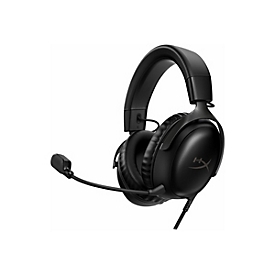 HyperX Cloud III Gaming - Headset - ohrumschließend - kabelgebunden - USB, 3,5 mm Stecker - Schwarz