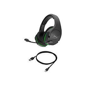 HyperX CloudX Stinger Core - Headset - ohrumschließend - 2,4 GHz - kabellos - Schwarz, grün, Grün-Grau