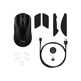 HyperX Pulsefire Haste 2 - Maus - optisch - 6 Tasten - kabellos, kabelgebunden - 2.4 GHz, Bluetooth 5.0