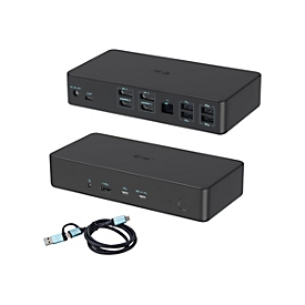 i-Tec - Dockingstation - für Notebook, Tablet - USB-C / Thunderbolt 3 / USB 3.0 - 2 x DP, 2 x HDMI - 1GbE
